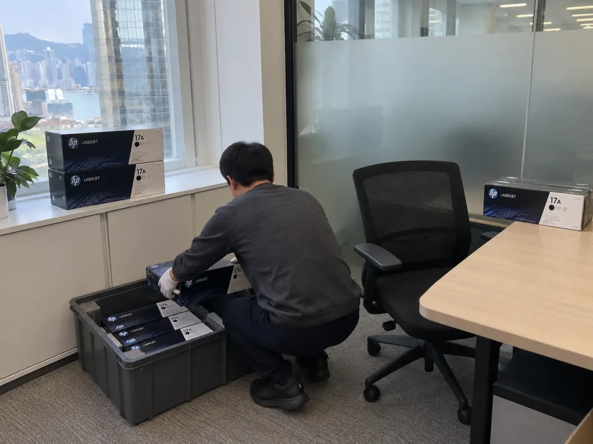 灣仔整理裝箱中